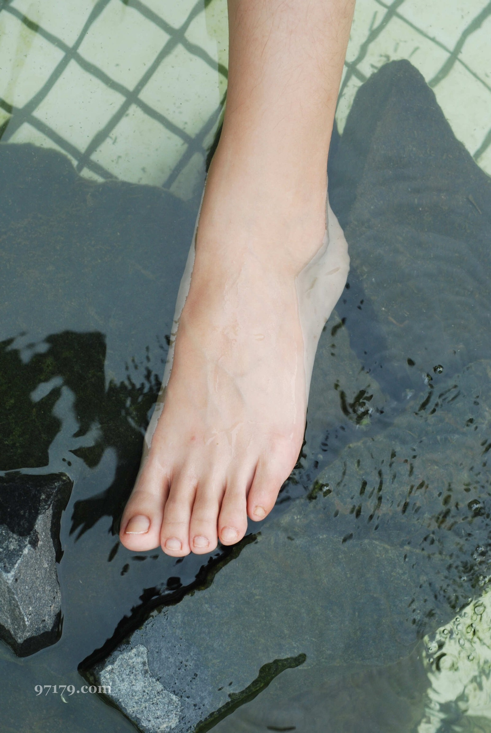 [网络收集] 2013.11.01 美女弯弯池中秀玉足